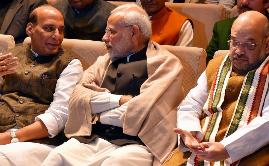 The prime minister also asked the gathering to hold meetings at booths to take various welfare schemes announced in the budget to people and run intensive campaigns to propagate them. PTI The prime minister also asked the gathering to hold meetings at booths to take various welfare schemes announced in the budget to people and run intensive campaigns to propagate them. PTI