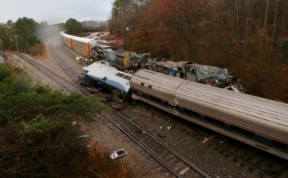 Amtrak Passenger Train Collides With Parked Freight Carrier In US ...