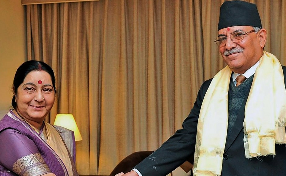 Swaraj also met with chairman of CPN (Maoist Centre) Pushpa Kamal Dahal 'Prachanda of Nepal and complimented him on his party's performance in the recent elections. The two duo discussed steps to further deepen India-Nepal bilateral relations. PTI Swaraj also met with chairman of CPN (Maoist Centre) Pushpa Kamal Dahal 'Prachanda of Nepal and complimented him on his party's performance in the recent elections. The two duo discussed steps to further deepen India-Nepal bilateral relations. PTI