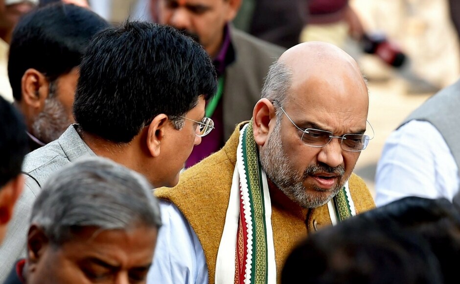 Modi heaped praise on BJP president Amit Shah for his maiden speech in the Rajya Sabha and made reference to his rally in Tripura stating huge crowd turned over despite attempts of the state's Left government to prevent people from attending it. PTI Modi heaped praise on BJP president Amit Shah for his maiden speech in the Rajya Sabha and made reference to his rally in Tripura stating huge crowd turned over despite attempts of the state's Left government to prevent people from attending it. PTI