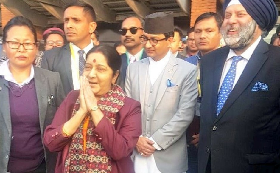 Sushma Swaraj lent India's support to Nepal in its efforts towards attaining political stability and development after the successful conclusion of parliamentary and provincial elections. Twitter@MEAIndia Sushma Swaraj lent India's support to Nepal in its efforts towards attaining political stability and development after the successful conclusion of parliamentary and provincial elections. Twitter@MEAIndia