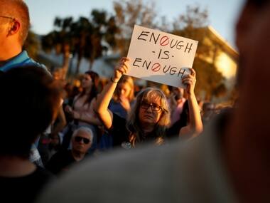 Florida shooting: Thousands attend vigil to mourn 17 victims at Marjory Stoneman Douglas High School