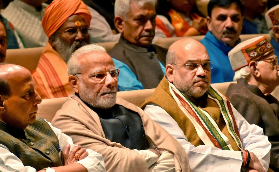 Narendra Modi underlined the importance of popularising these schemes for winning polls and told party members their win was linked to the party's victory. PTI Narendra Modi underlined the importance of popularising these schemes for winning polls and told party members their win was linked to the party's victory. PTI