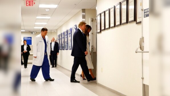 Donald Trumps visits Florida hospital to meet survivors; FBI admits mishandling tip on Nikolas Cruz planning mass shooting