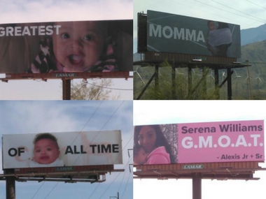 Indian Wells: Serena Williams' husband Alexis Ohanian rents four billboards to mark her return to tennis Indian Wells: Serena Williams' husband Alexis Ohanian rents four billboards to mark her return to tennis