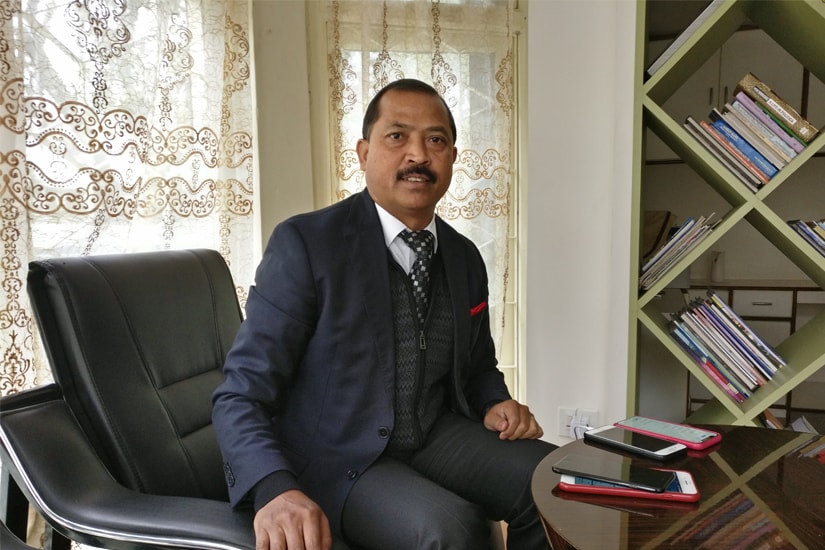 Congress MP Vincent H Pala at his Shillong residence. Firstpost/Rishiraj Bhagawati