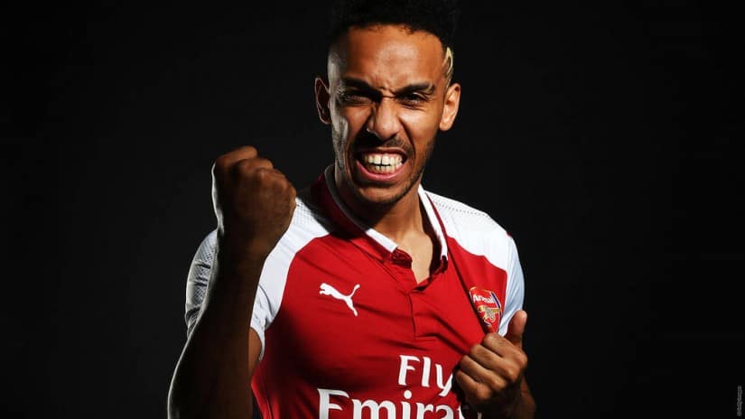 Arsenal broke their transfer record for the second window in succession with the £56m signing of the striker Pierre-Emerick Aubameyang from Borussia Dortmund. Image courtesy: Twitter/@Arsenal 