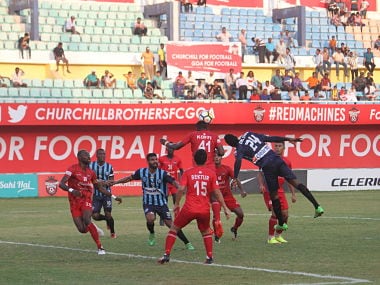 Churchill Brothers defeated Minerva Punjab 2-1 in Goa. I-League