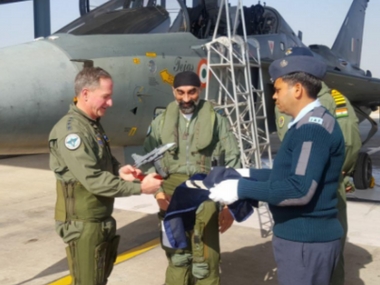 US Air Force General David L Goldfein flies IAF light combat aircraft Tejas in Jodhpur US Air Force General David L Goldfein flies IAF light combat aircraft Tejas in Jodhpur