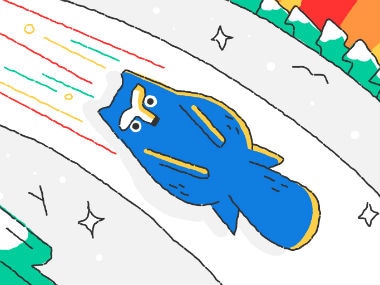 Google Doodle celebrates Day 5 of Winter Olympics 2018. Google.