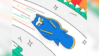 Google doodles into the fifth day of the Winter Olympics 2018 with a raccoon winning a luge gold medal