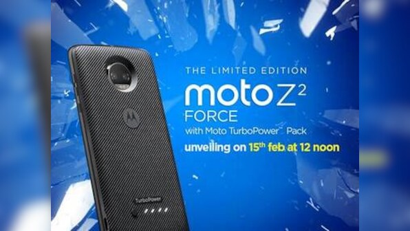 Moto Z2 Force limited edition with Moto TurboPower Pack Mod to launch in India on 15 February