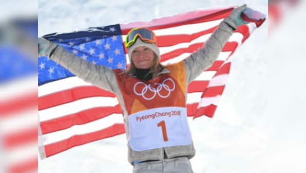 Winter Olympics 2018: Jamie Anderson survives high winds, crash to defend women's slopestyle snowboarding title