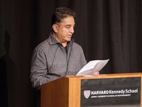 Kamal Haasan at Harvard: 'Fed up of complaining about govt inaction; demanding good governance is my right' Kamal Haasan at Harvard: 'Fed up of complaining about govt inaction; demanding good governance is my right'