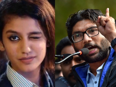 Jignesh Mevani says Priya Varrier's song going viral an answer to RSS' V-Day protests, slams Narendra Modi Jignesh Mevani says Priya Varrier's song going viral an answer to RSS' V-Day protests, slams Narendra Modi