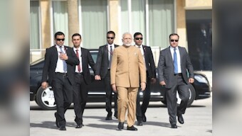 Narendra Modi in Palestine: PM lays wreath at Yasser Arafat's mausoleum, tours museum with Rami Hamdallah