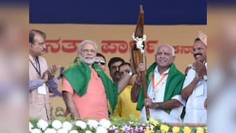 In poll-bound Karnataka, Narendra Modi says Sardar Patel statue in Gujarat will be a 'tribute to millions of farmers'