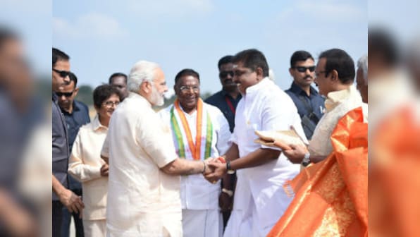 Narendra Modi visits Sri Aurobindo Ashram in Puducherry, received by CM V Narayanaswamy, Kiran Bedi
