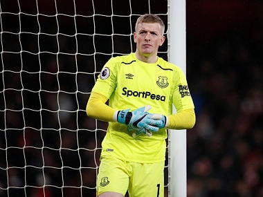 File image of Everton's Jordan Pickford. Reuters