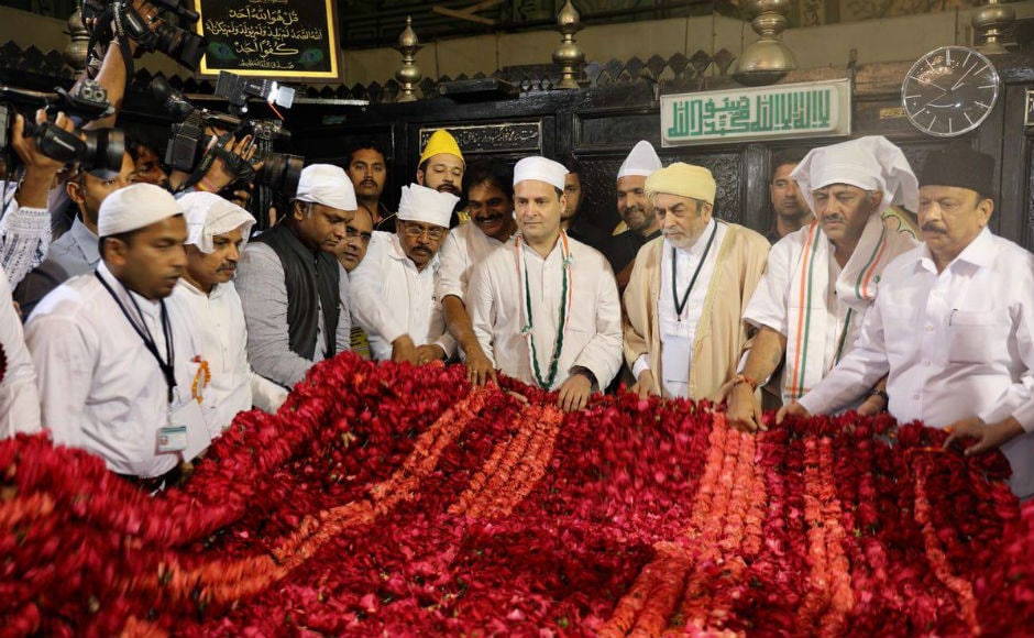 Rahul also visited the durgah of Sufi saint Khwaja Bande Nawaz at Gulburga. Twitter @INCIndia Rahul also visited the durgah of Sufi saint Khwaja Bande Nawaz at Gulburga. Twitter @INCIndia