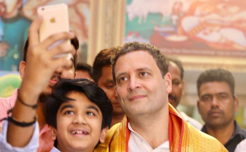 The Congress president also took some time out to mingle with the common man. Twitter @INCIndia The Congress president also took some time out to mingle with the common man. Twitter @INCIndia