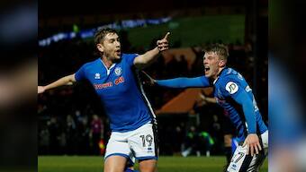 FA Cup: Rochdale's Steve Davies scores stoppage-time equaliser to earn draw with Tottenham Hotspur
