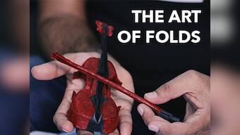 Origami's many marvels: Artist Himanshu Agarwal demonstrates the paper folding art