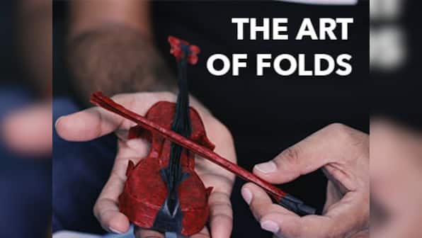 Origami's many marvels: Artist Himanshu Agarwal demonstrates the paper folding art