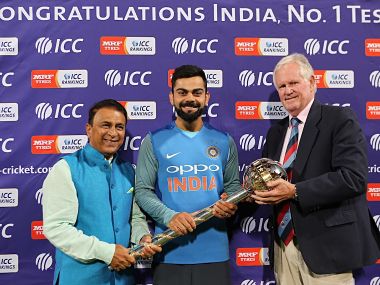 ICC presents Virat Kohli with ICC Test Championship mace as India retain top spot in rankings ICC presents Virat Kohli with ICC Test Championship mace as India retain top spot in rankings