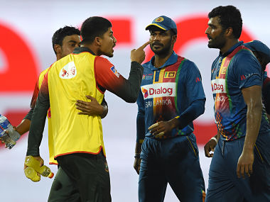 Nidahas Trophy 2018: Shakib Al Hasan fined, handed demerit point; Nurul Hasan penalised for breaching ICC's code of conduct Nidahas Trophy 2018: Shakib Al Hasan fined, handed demerit point; Nurul Hasan penalised for breaching ICC's code of conduct