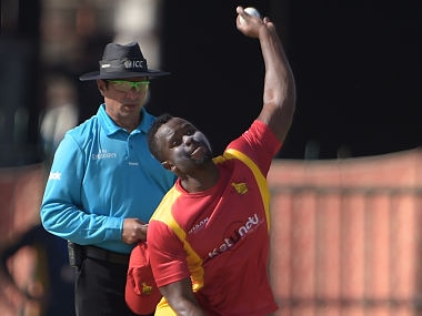 File image of Zimbabwean bowler Brian Vitori. AFP