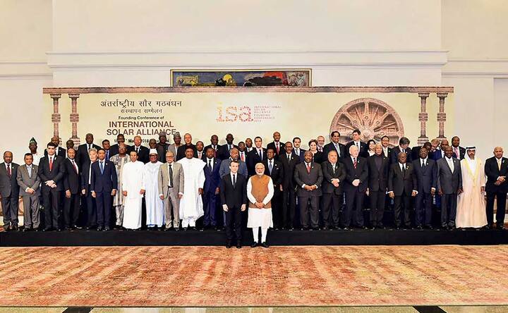 World leaders pledge to use more solar power, create jobs at founding conference of International Solar Alliance