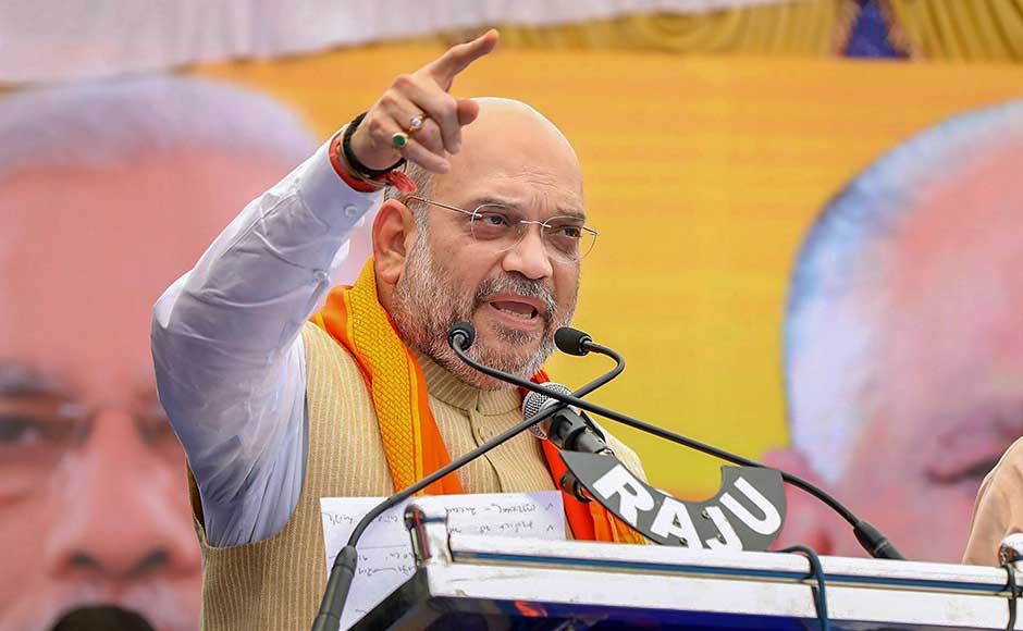 The Election Commission's announcement of the dates for the Karnataka Assembly elections on Tuesday has sparked alive an already electric poll environment in the southern state. Amit Shah addresses the Navashakti Samavesh. PTI The Election Commission's announcement of the dates for the Karnataka Assembly elections on Tuesday has sparked alive an already electric poll environment in the southern state. Amit Shah addresses the Navashakti Samavesh. PTI