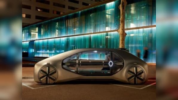 Renault unveils new urban mobility concept car EZ-GO at the Geneva Motor Show