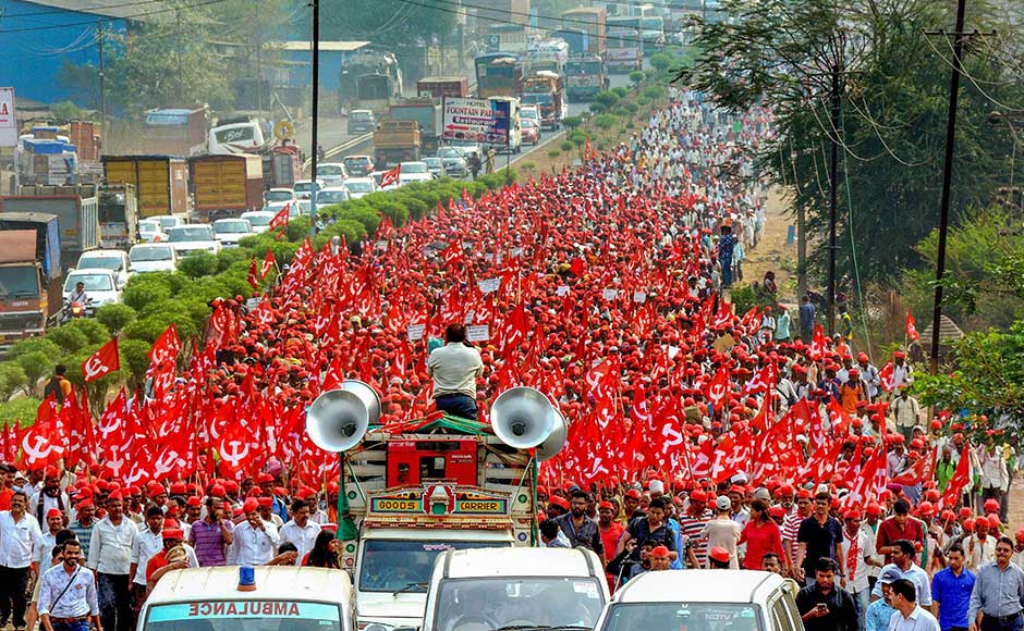 Maharashtra Farmers Bring Protest March To Mumbai Seek Minimum Support Price And Loan Waiver