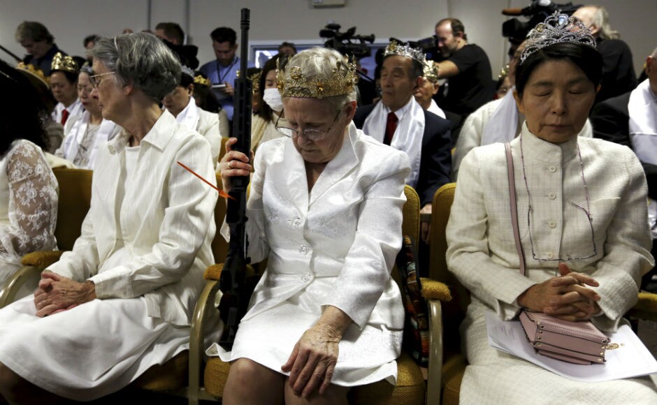 The event took place two weeks after Florida shooting in which a a 19-year-old used an AR-15 to kill 17 students and school staff in Parkland, Florida prompting Donald Trump suggesting the possibility of arming teachers. AP The event took place two weeks after Florida shooting in which a a 19-year-old used an AR-15 to kill 17 students and school staff in Parkland, Florida prompting Donald Trump suggesting the possibility of arming teachers. AP