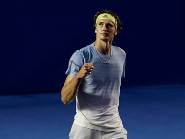 File photos of Germany's Alexander Zvere. AP