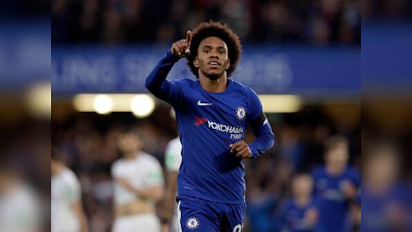 Premier League: Willian stars as Chelsea warm up for Barcelona clash with win over Crystal Palace