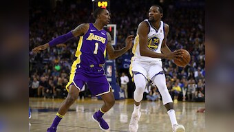 NBA: Kevin Durant nets 26 points to lead Warriors to victory over Lakers; Wizards stun Celtics
