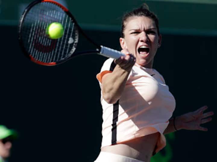 Miami Open: Simona Halep rallies to beat Oceane Dodin; Victoria Azarenka through after Madison Keys retires