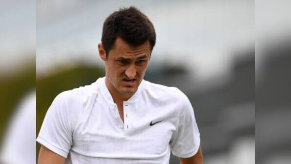 Bernard Tomic's bid to mount comeback to top 10 hits roadblock after Round 1 loss in Challenger tournament in Lille