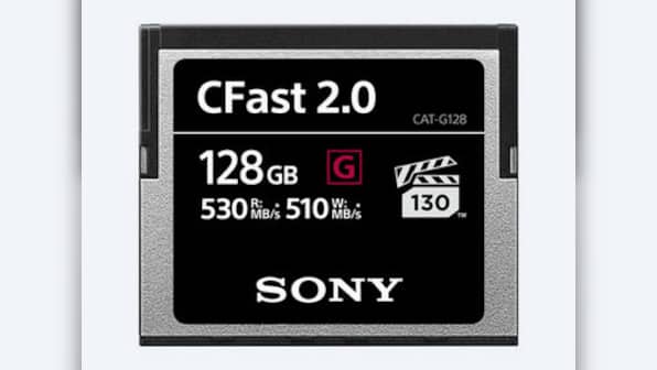 Sony India's CFast memory cards are now available in 32, 64 and 128 GB capacities with prices starting from Rs 7,400
