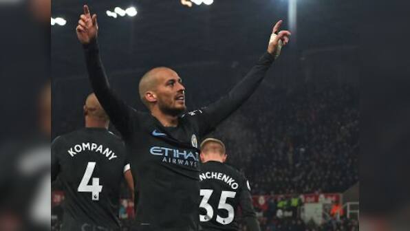 Premier League: Manchester City move one step closer to title after David Silva masterclass against Stoke City