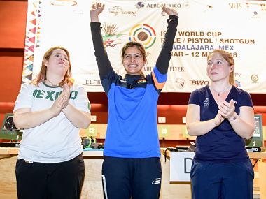 ISSF World Cup: 16-year-old Manu Bhaker wins 10m Air Pistol gold; Ravi Kumar claims bronze in 10m Air Rifle ISSF World Cup: 16-year-old Manu Bhaker wins 10m Air Pistol gold; Ravi Kumar claims bronze in 10m Air Rifle