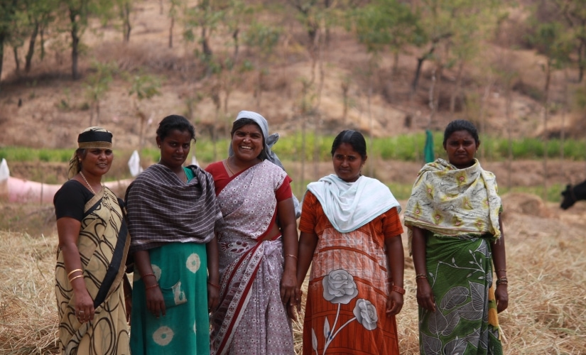 Women farmers from Athukottai village in Dharmapuri district. Karthikeyan Hemalatha