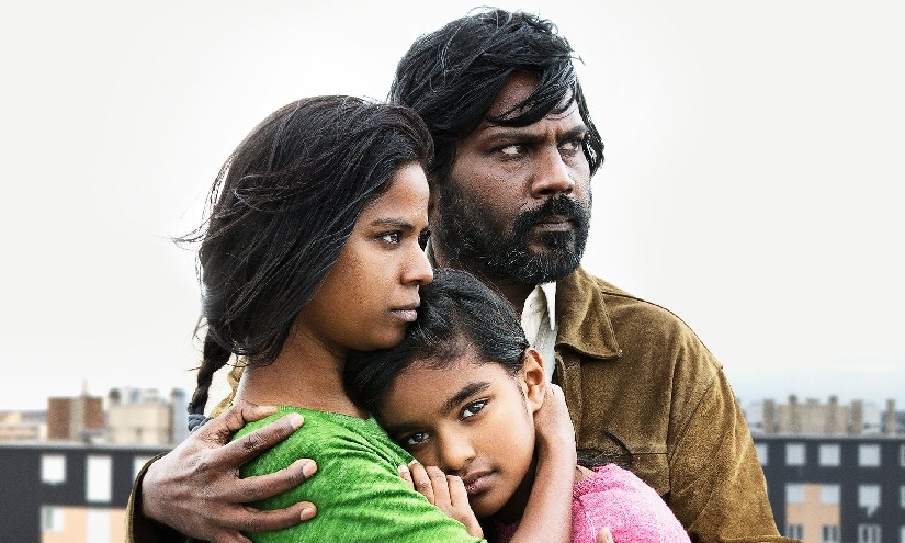 Antonythasan Jesuthasan, Kalieaswari Srinivasan and Claudine Vinasithamby in Dheepan