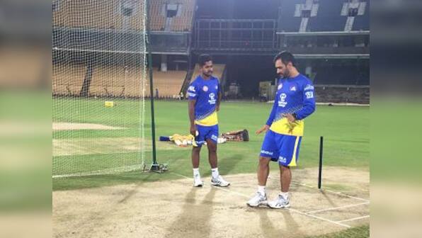 IPL 2018: MS Dhoni, N Srinivasan reunite during Chennai Super Kings' training session at Chepauk