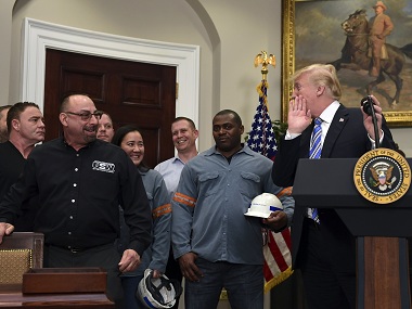 Donald Trump orders steep new tariffs on steel and aluminum imports into US, grants exemption to Canada, Mexico Donald Trump orders steep new tariffs on steel and aluminum imports into US, grants exemption to Canada, Mexico