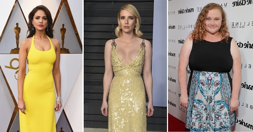 (From L-R) Eiza Gonzalez, Emma Roberts and Danielle Macdonald. AP