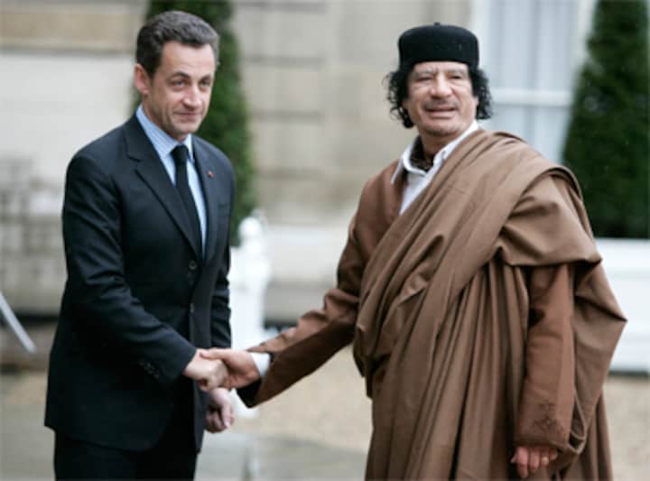 Ex-French president Nicolas Sarkozy held over claims that he received campaign funding from Muammar Gaddafi